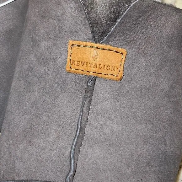 Revitalign Spruce Women's Shearling Slipper Slip On Size 9 New Gray