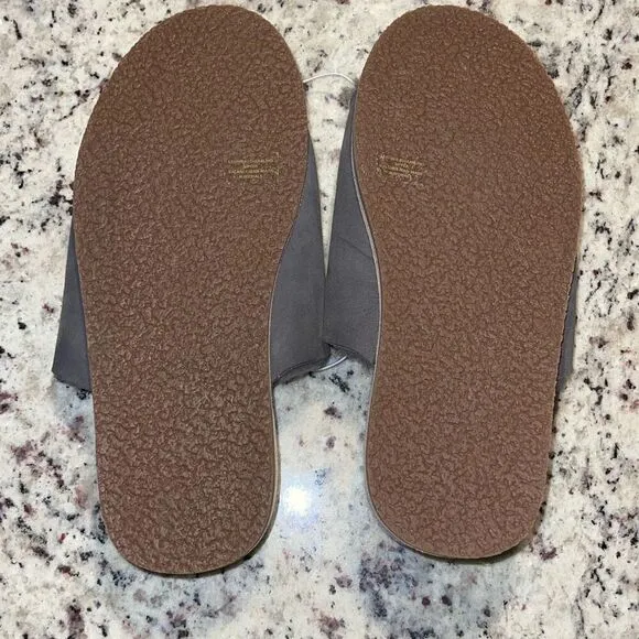 Revitalign Spruce Women's Shearling Slipper Slip On Size 9 New Gray