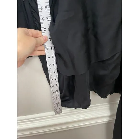 Revolve L'Academie Lorriana Tie Waist Sexy Minimalist Dramatic Black Dress L