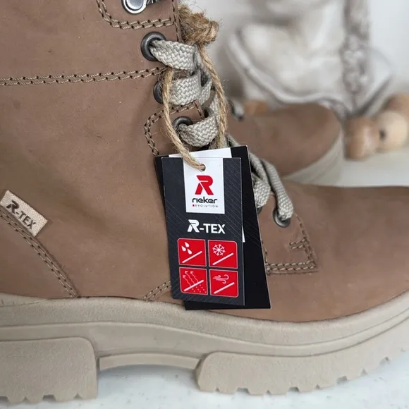 Rieker EVOLUTIONLace-up ankle boots - camel ginger Euro 39/8