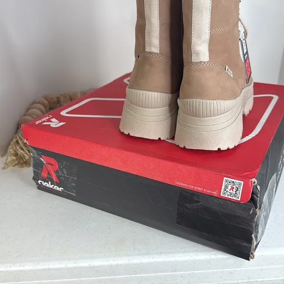 Rieker EVOLUTIONLace-up ankle boots - camel ginger Euro 39/8