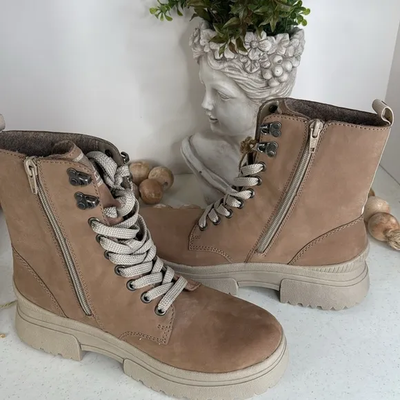 Rieker EVOLUTIONLace-up ankle boots - camel ginger Euro 39/8