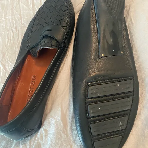 ROBERT ZUR PETRA LOAFER BLACK LEATHER women’s size 12 or men’s size 10