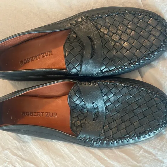 ROBERT ZUR PETRA LOAFER BLACK LEATHER women’s size 12 or men’s size 10