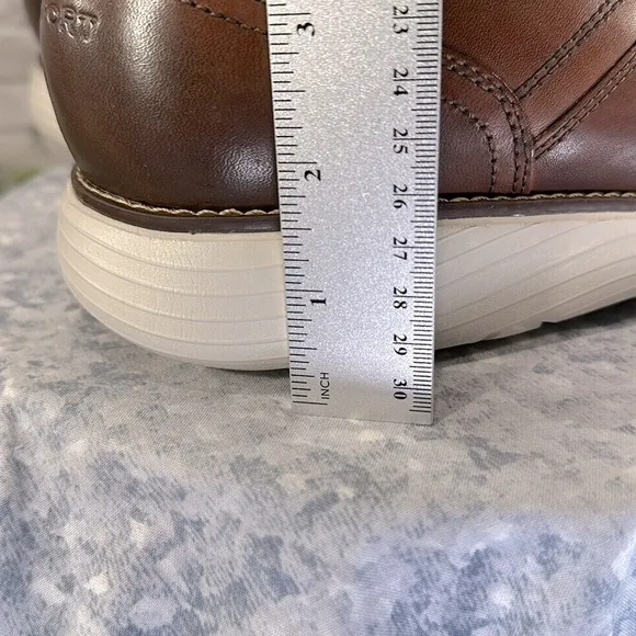 Rockport “Garett” Chestnut Brown Leather Round-Toe Dress Oxfords Mens 15M🤎NWOT