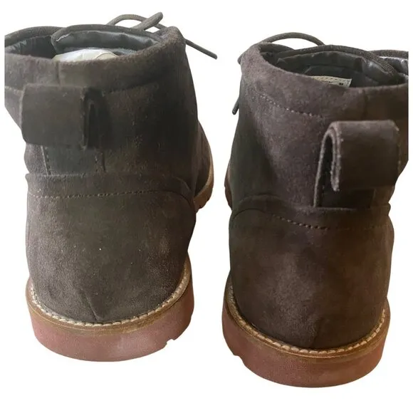 Rockport Mens Brown Suede Chukka Boots Lightweight Shock-Absorbing Sole Size 11