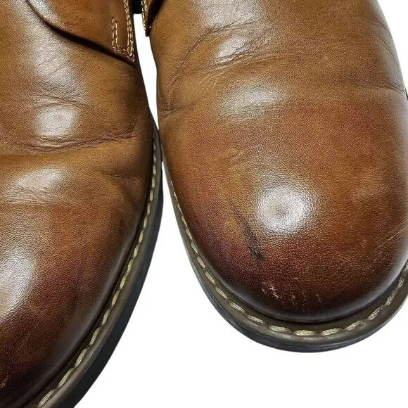 Rockport Mens Trutech Size 9.5 M Brown Leather Ankle Tie Boots