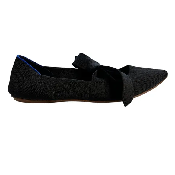 Rothys Mary Jane Pointed Tie Flats Size 8.5