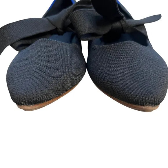Rothys Mary Jane Pointed Tie Flats Size 8.5