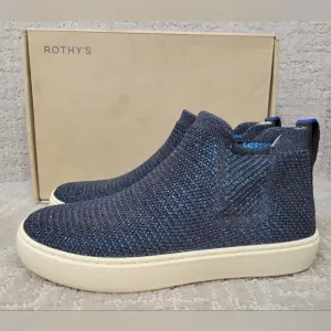 Rothy's The Chelsea Women's Size US 5 Metallic Lattice Stich Ankle Boots.