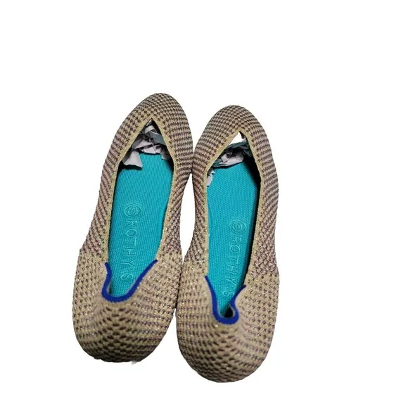 Rothy's The Square Jewel Box Textile Slip On Ballet Flat Shoes Women’s US 10.5