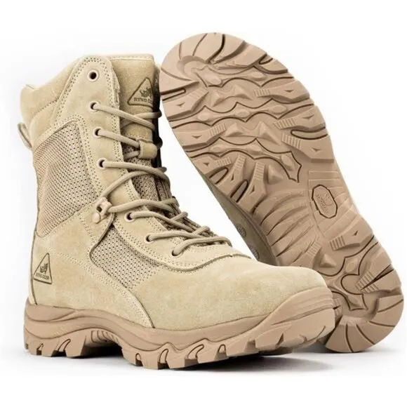 RYNO GEAR Men's Military &amp; Tactical Boots, CoolMax Tactical Combat Military