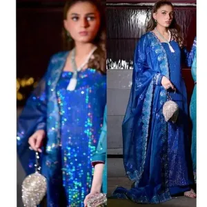 SAHANE SEQUIN PAKISTANI LUXURY DESIGNER WEDDING FORMAL DRESS