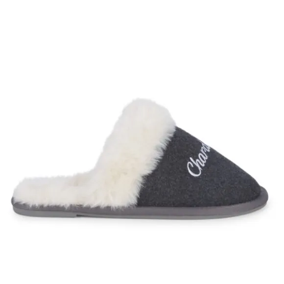 Saks Fifth Avenue Faux Fur Slippers