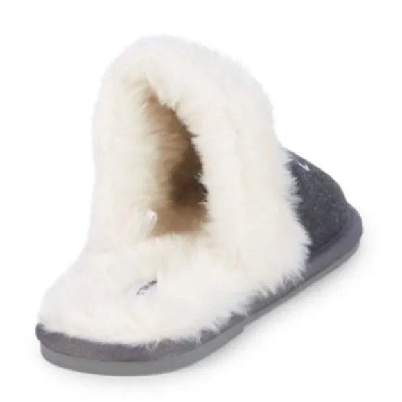 Saks Fifth Avenue Faux Fur Slippers