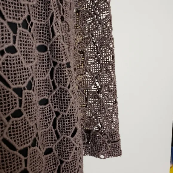 SALE Authentic Diane Von Furstenberg New Sarita Pebble Lace Dress Taupe Luxury