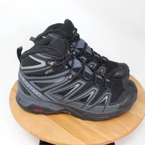 Salomon Boots Mens 7 X Ultra 3 Mid Gore Tex Hiking Trail Shoes Sneakers Black