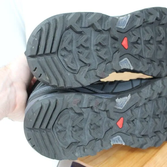 Salomon Boots Mens 7 X Ultra 3 Mid Gore Tex Hiking Trail Shoes Sneakers Black