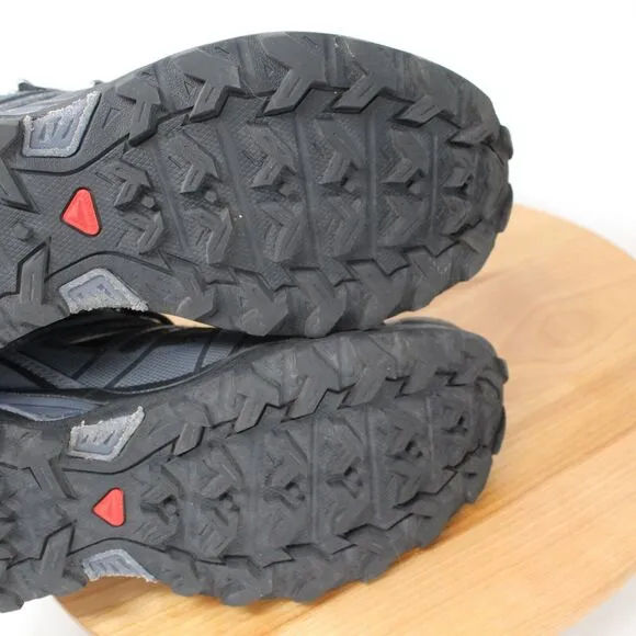 Salomon Boots Mens 7 X Ultra 3 Mid Gore Tex Hiking Trail Shoes Sneakers Black
