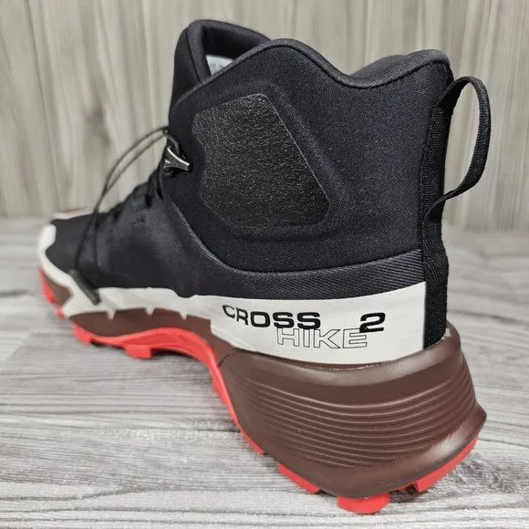 Salomon Cross Hike Mid GTXBoot417359Black/Red Hiking Trail Shoes Men Size 12 NEW