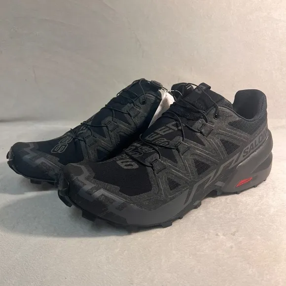 Salomon Men's  SpeedCross 6 GTX Trail Running Shoes Outdoor Sneakers Black Sz 14