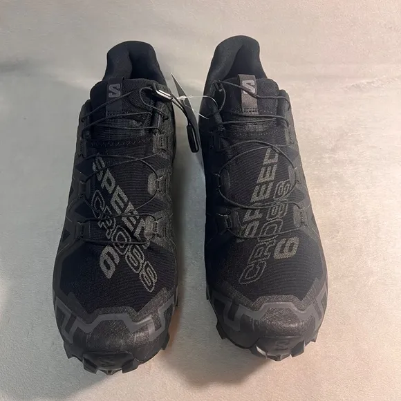 Salomon Men's  SpeedCross 6 GTX Trail Running Shoes Outdoor Sneakers Black Sz 14