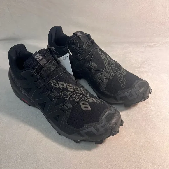 Salomon Men's  SpeedCross 6 GTX Trail Running Shoes Outdoor Sneakers Black Sz 14