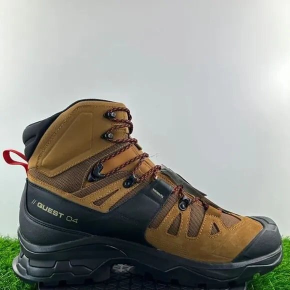 Salomon Quest 4 GTX Men Size 11 Brown Leather Waterproof Hiking Trail Boots NEW