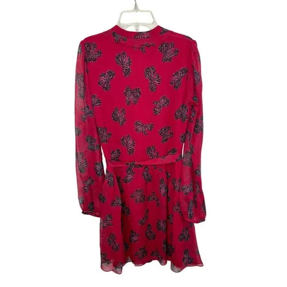Saloni Tilly Red Ruffle Dress in Cherry Bows Print -  Size 0