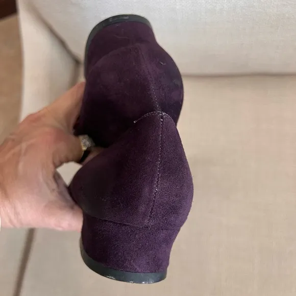 Salvatore Ferragamo Women's eggplant Suede Shoes