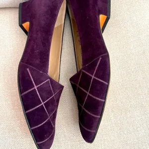 Salvatore Ferragamo Women's eggplant Suede Shoes