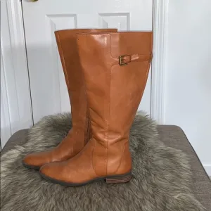 Sam Edelman camel colored leather riding boot size 8 M