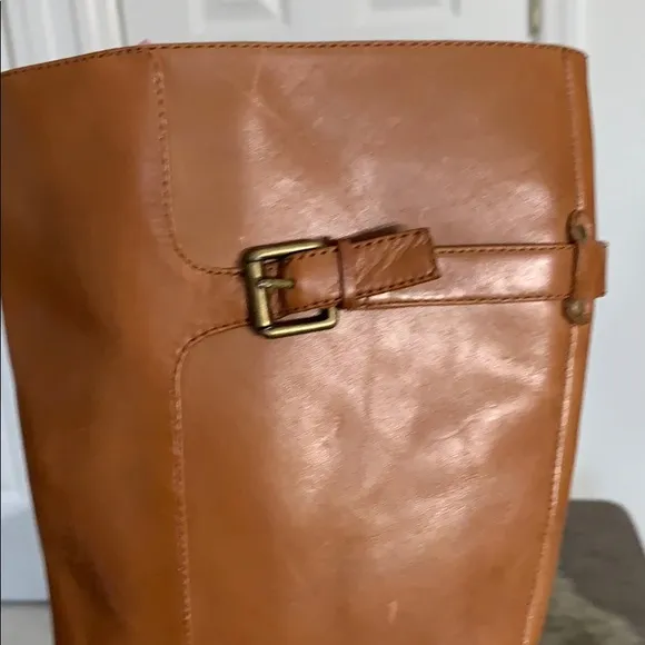 Sam Edelman camel colored leather riding boot size 8 M