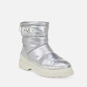 Sam Edelman Women's Metallic Puffer Ankle Winter Rave Ski Boots - 10