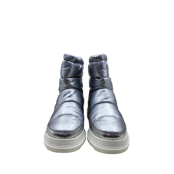 Sam Edelman Women's Metallic Puffer Ankle Winter Rave Ski Boots - 10