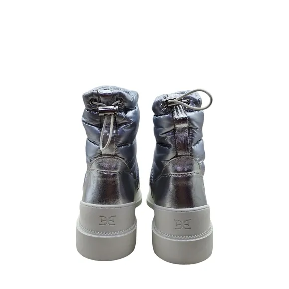 Sam Edelman Women's Metallic Puffer Ankle Winter Rave Ski Boots - 10