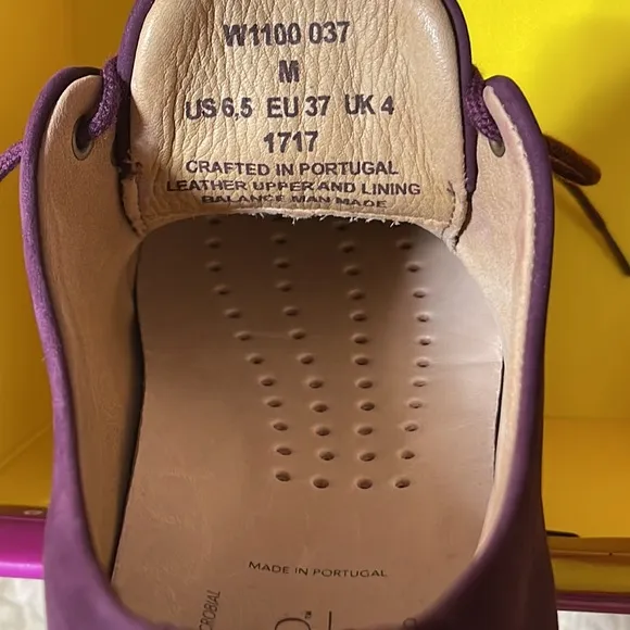 Samuel Hubbard Plum Oxford Vibram Size 6.5 New With no box