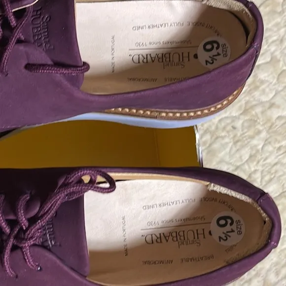 Samuel Hubbard Plum Oxford Vibram Size 6.5 New With no box