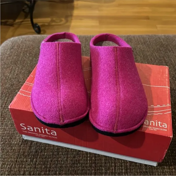 SANITA Lodge Slide Slipper in Fuchsia Size 38 NEW