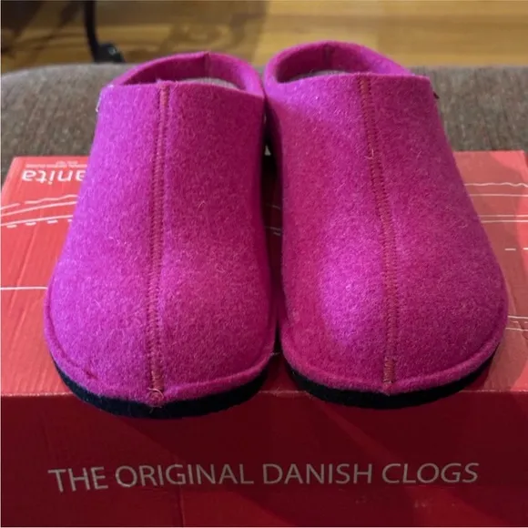 SANITA Lodge Slide Slipper in Fuchsia Size 38 NEW