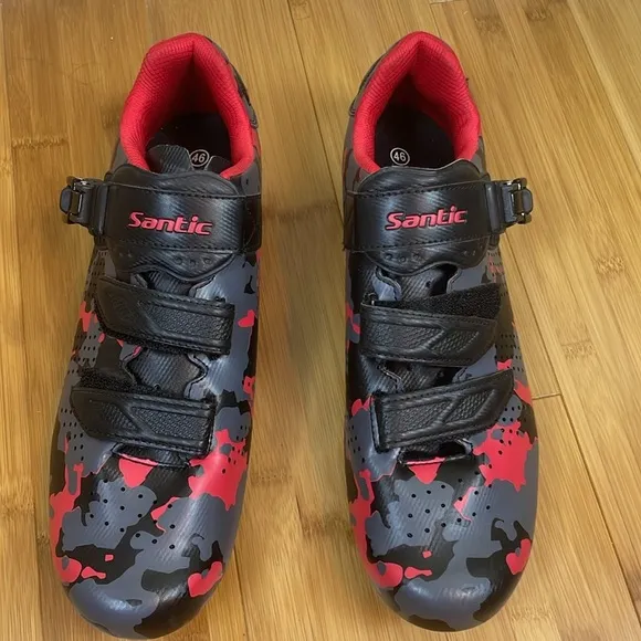 Santic NWOT Men’s Cycling Shoes Road Indoor Riding Outdoor Cycling Shoes Size 12