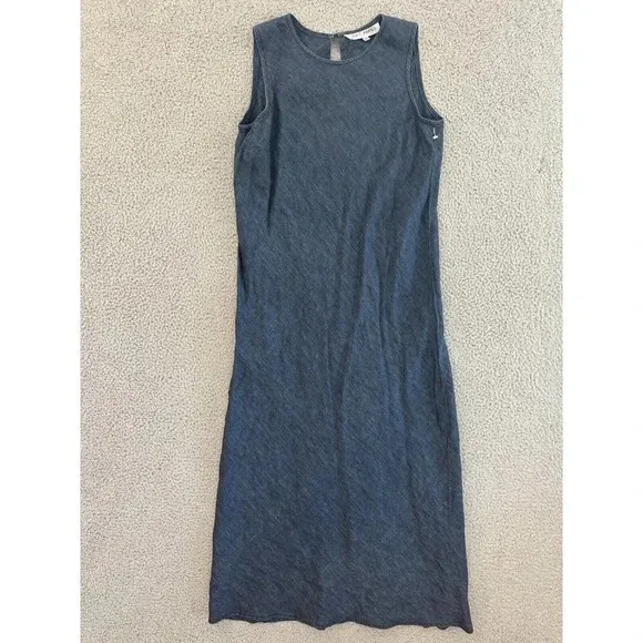 Sara Campbell Linen Maxi Dress Womens 10 Lagenlook Minimalist Coastal