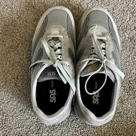 SAS Journey Mesh Shoes Men's 11.5 WW Double Wide Gray Everyday Sneakers