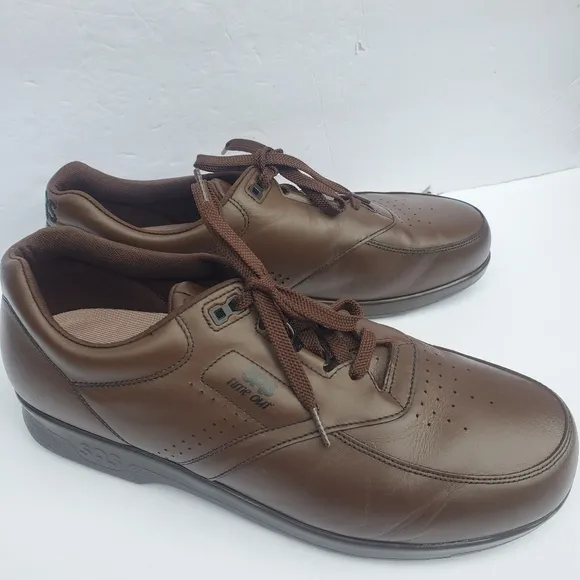 SAS Time Out Tripad Comfort Men's Leather Shoes Antique Walnut Brown Sz 13 M