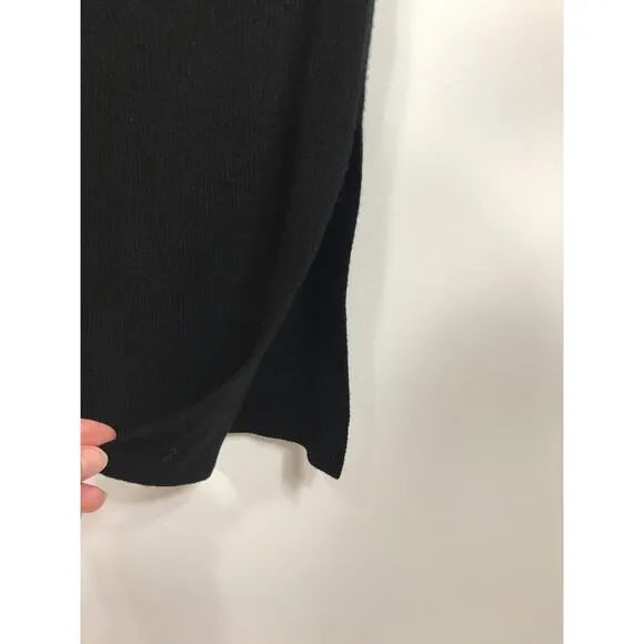 Saturday Sunday Anthropologie NWT XS Ribbed Black Sweater Dress Minimalist