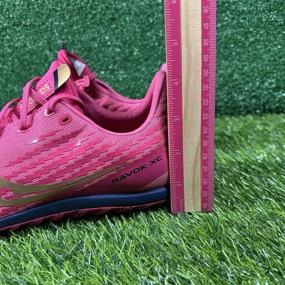 Saucony Havok XC Mens 10 Pink Gold‎ Running Athletic Track Spikes Shoes New