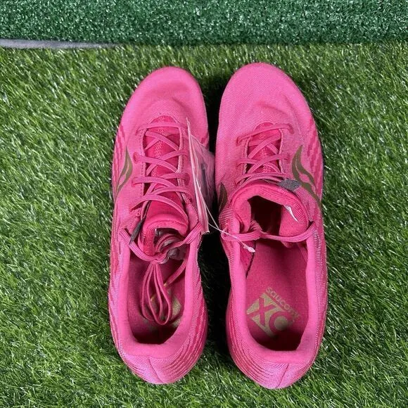 Saucony Havok XC Mens 10 Pink Gold‎ Running Athletic Track Spikes Shoes New