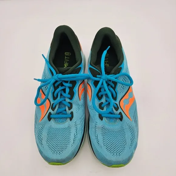 Saucony Ride 14 Running Shoes 10.5 Future Blue Cushioned Breathable  S20650-26