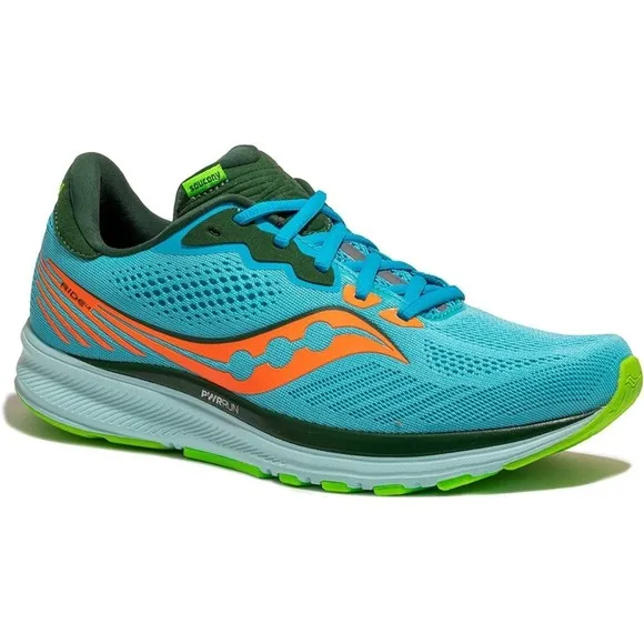 Saucony Ride 14 Running Shoes 10.5 Future Blue Cushioned Breathable  S20650-26