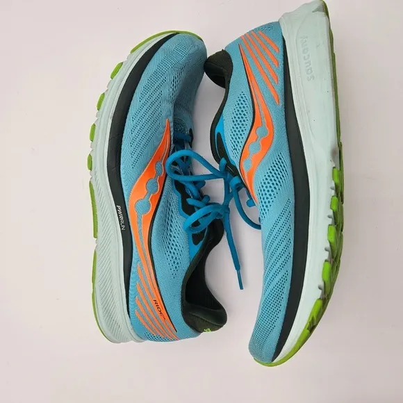 Saucony Ride 14 Running Shoes 10.5 Future Blue Cushioned Breathable  S20650-26